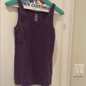 Fitted Purple Sleeveless Tank Top 👵MT